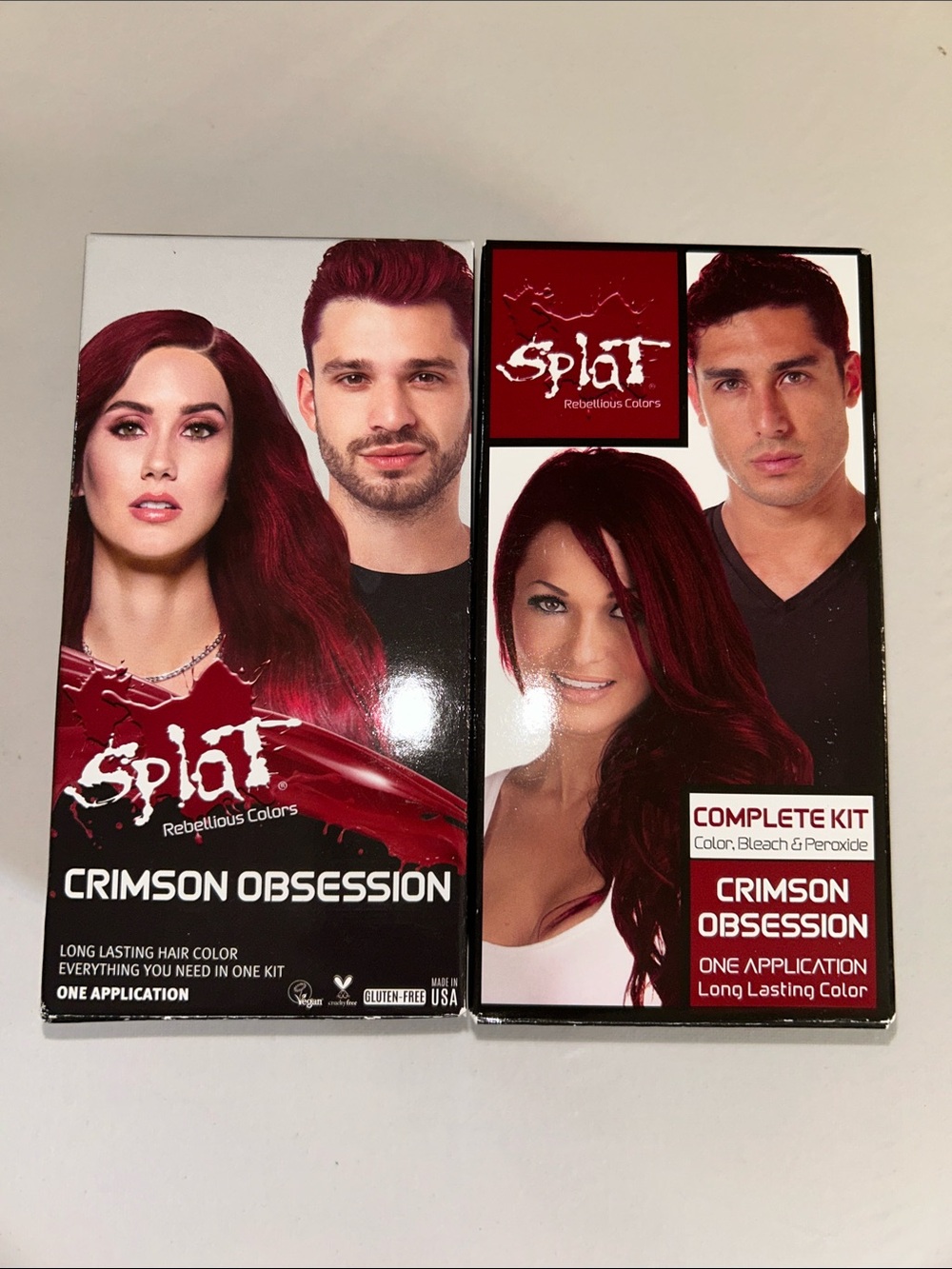 Splat Crimson Obsession Women’s Hair Color — Vibrant Crimson Red